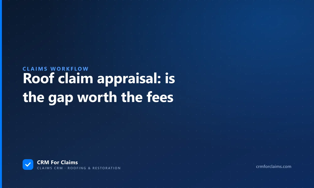 Roof claim appraisal: deciding whether the gap between two estimates is worth the appraiser and umpire fees